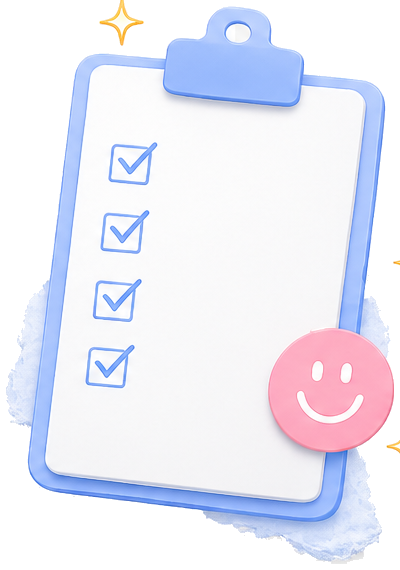 Skin quiz checklist